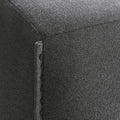 Blu Dot Cleon 96" Sofa in Maharam Meld in Panda close-up detail showing fabric texture and seam pleating