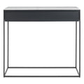 Construct 1 Drawer Console table by Blu Dot in marble 