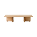 Audo Copenhagen Conrad Lounge Table 59"L x 30"W in Natural Oak, packshot on white