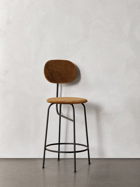 Audo Copenhagen Afteroom Plus Bar & Counter Chair, Fully Upholstered in a styled interior