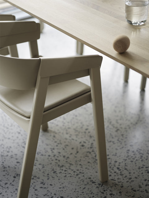 cover armchair in dark beige detail image by muuto 