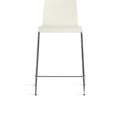 Stool Stool by Blu Dot in White, counter stool height, front view