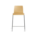 Stool Stool by Blu Dot in Technical and White Oak, counter stool height, front view