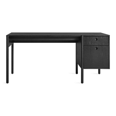 cursive desk by blu dot in black ash