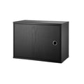 Black Cabinet with Swing Door for String® System Scandinavian storage