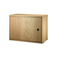 Oak Cabinet with Swing Door for String® System customizable shelving