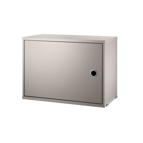 Beige Cabinet with Swing Door for String® System modular unit