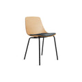 Clean Cut Seat Pad by Blu Dot in Ink Leather, low three-quarter view