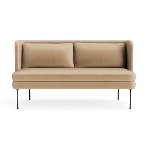 bloke 60" sofa by Blu Dot in camel velvet
