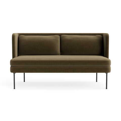 bloke 60" sofa by Blu Dot in moss velvet