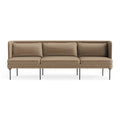 Bloke 95" Modern Sofa by Blu Dot in Otter Velvet
