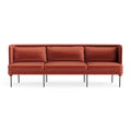 Bloke 95" Modern Sofa by Blu Dot in Tomato Velvet