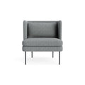 Bloke Lounge Chair by Blu Dot in Kvadrat Guest Grey Blue, upholstery detail