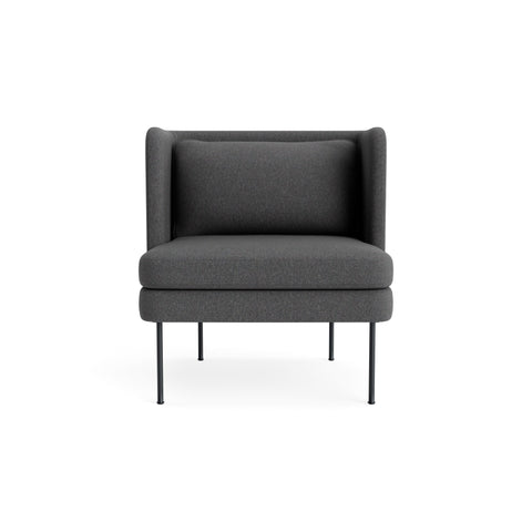 Bloke Lounge Chair by Blu Dot in Gabro Grey, upholstery detail
