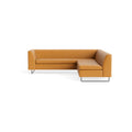 bonnie and clyde modern sectional sofa by Blu Dot in canyon leather