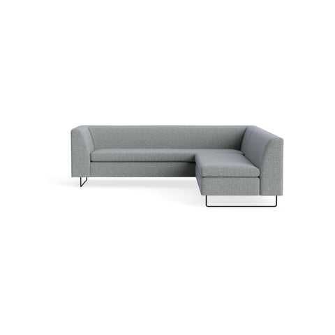 bonnie and clyde modern sectional sofa by Blu Dot in kvadrat guest grey blue