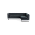 bonnie and clyde modern sectional sofa by Blu Dot in in leather