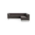 bonnie and clyde modern sectional sofa by Blu Dot in ink leather