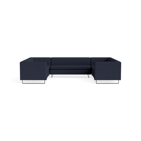 Bonnie and Clyde U-Shaped Sectional Sofa by Blu Dot in Kvadrat Autumn Navy, upholstery detail