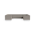 Bonnie and Clyde U-Shaped Sectional Sofa by Blu Dot in Sanford Black, upholstery detail
