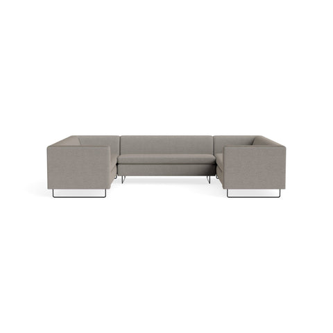 Bonnie and Clyde U-Shaped Sectional Sofa by Blu Dot in Sanford Black, upholstery detail