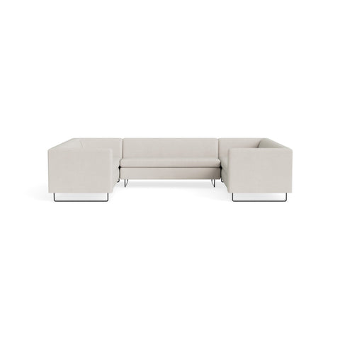 Bonnie and Clyde U-Shaped Sectional Sofa by Blu Dot in Slyvan Bone, upholstery detail