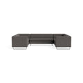 Bonnie and Clyde U-Shaped Sectional Sofa by Blu Dot in Kelso Charcoal, upholstery detail