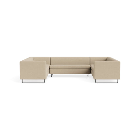 Bonnie and Clyde U-Shaped Sectional Sofa by Blu Dot in Kelso Camel, upholstery detail