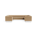 Bonnie and Clyde U-Shaped Sectional Sofa by Blu Dot in Camel Velvet, upholstery detail