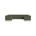Bonnie and Clyde U-Shaped Sectional Sofa by Blu Dot in Kvadrat Guest Fatigue, upholstery detail