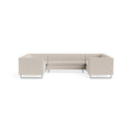 Bonnie and Clyde U-Shaped Sectional Sofa by Blu Dot in Sanford Linen, upholstery detail