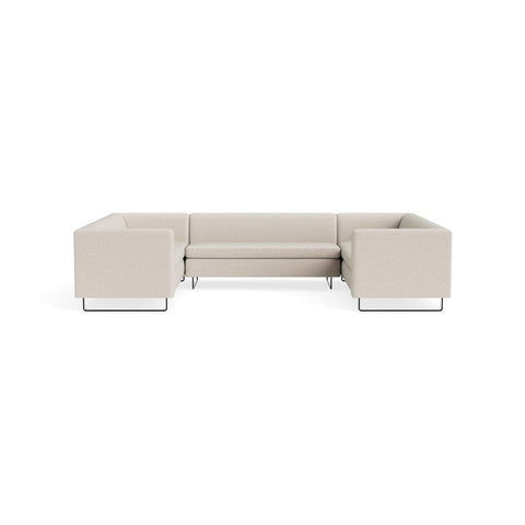 Bonnie and Clyde U-Shaped Sectional Sofa by Blu Dot in Landa Stone, upholstery detail