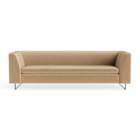 bonnie 96" sofa by Blu Dot in otter velvet