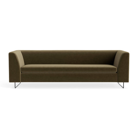 bonnie 96" sofa by Blu Dot in moss velvet