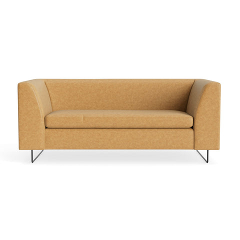 72" Bonnie Sofa by Blu Dot in Camel Leather