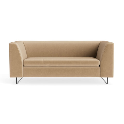 72" Bonnie Sofa by Blu Dot in Camel Velvet