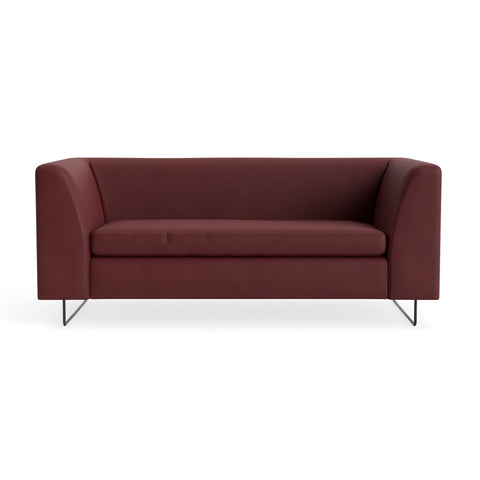 72" Bonnie Sofa by Blu Dot in Oxblood Leather