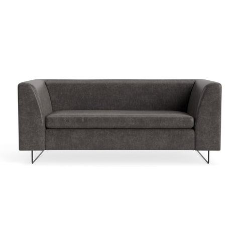 72" Bonnie Sofa by Blu Dot in Slate Leather