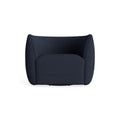 Council Swivel Lounge Chair by Blu Dot in Kvadrat Autumn Navy, material detail