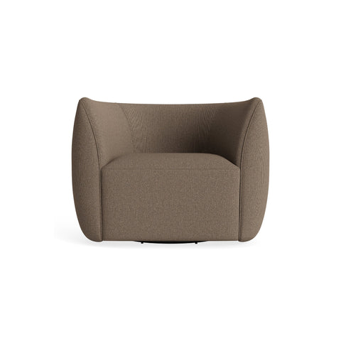 Council Swivel Lounge Chair by Blu Dot in Kvadrat Autumn Cardamom, material detail