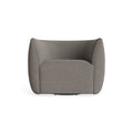 Council Swivel Lounge Chair by Blu Dot in Sanford Black, material detail