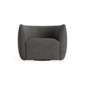 Council Swivel Lounge Chair by Blu Dot in Kelso Charcoal, material detail