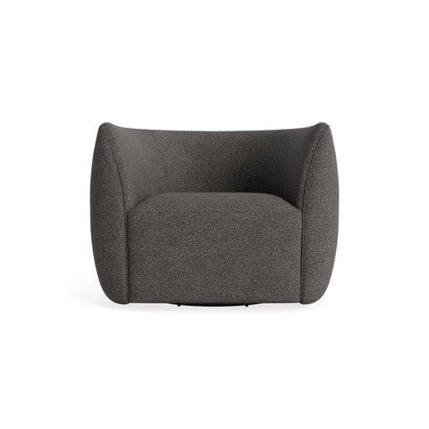 Council Swivel Lounge Chair by Blu Dot in Kelso Charcoal, material detail