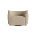 Council Swivel Lounge Chair by Blu Dot in Kelso Camel, material detail