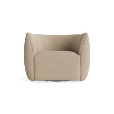 Council Swivel Lounge Chair by Blu Dot in Kelso Camel, material detail