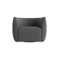 Council Swivel Lounge Chair by Blu Dot in Gabro Grey, material detail