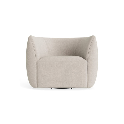 Council Swivel Lounge Chair by Blu Dot in Landa Stone, material detail