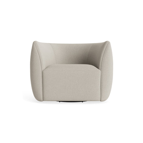 Council Swivel Lounge Chair by Blu Dot in Kelso Sand, material detail