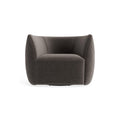 Council Swivel Lounge Chair by Blu Dot in Storm Velvet, material detail