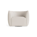 Council Swivel Lounge Chair by Blu Dot in Vos Bone, material detail